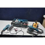 A MAKITA 9045N FINISHING SANDER 240v, a JCB 240v planer (PAT pass and working), a Makita BO3700 240v