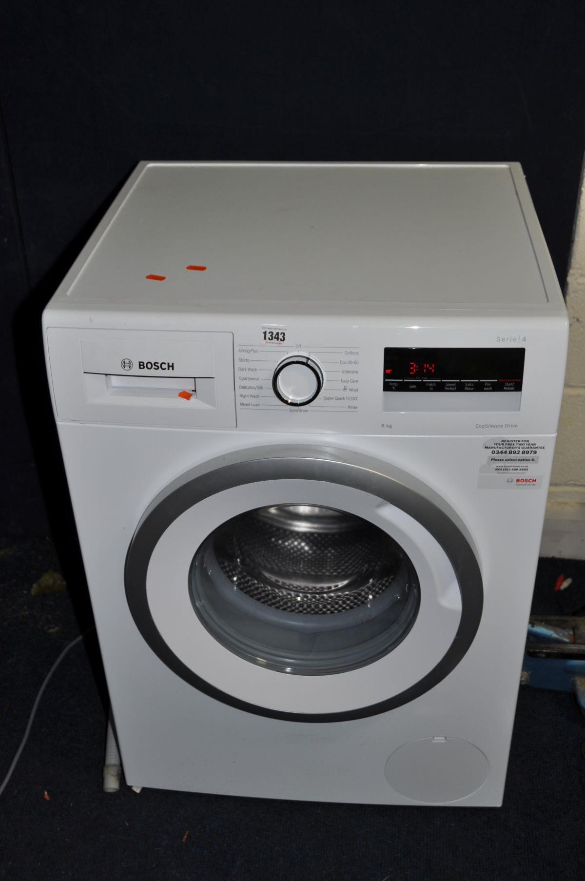 A BOSCH SERIE 4 ECOSILENT DRIVE WASHING MACHINE (PAT pass and powers up)