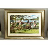 SHERREE VALENTINE DAINES (BRITISH 1959) 'REGATTA MEMORIES', a signed limited edition canvas board