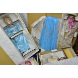 FOUR BOXED COLLECTOR DOLLS, comprising a Danbury Mint 'Cinderella' doll with separate velvet cape,