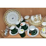 A LATE VICTORIAN MOORE BROS. PART TEA AND COFFEE, SPODE COFFEE WARES, ETC, the Moore Bros set with