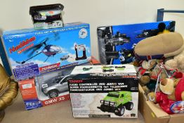 A QUANTITY OF ASSORTED BOXED MODERN TOYS, NEWTON, plastic radio control BMW X5 car, 1/12 scale,