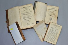 ANTIQUARIAN BOOKS, three titles comprising The Commentaries Upon The Aphorisms of Dr Herman