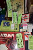 A SMALL QUANTITY OF BOXED 1960'S SUBBUTEO ITEMS, boxed heavyweight teams No.s 3, 6, 7 (old gold