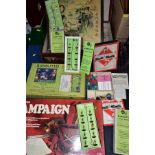 A SMALL QUANTITY OF BOXED 1960'S SUBBUTEO ITEMS, boxed heavyweight teams No.s 3, 6, 7 (old gold