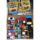 A QUANTITY OF BOXED AND UNBOXED PLAYWORN DIECAST VEHICLES, to include unboxed Matchbox Accessory
