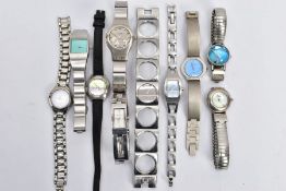 A BAG OF MAINLY STORM WATCHES, to include six Storm watches, a Sekonda, a Fossil, a No Boundaries