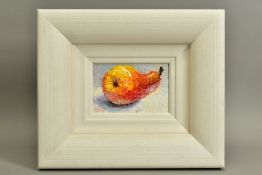 LANA OKIRO (UKRANIAN CONTEMPORARY) 'PEAR II', an impressionist study of fruit, signed bottom left,