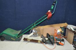 A QUALCAST ELECTRIC LAWN MOWER (PAT pass and working) and a Black and Decker Hedge Trimmer (PAT fail