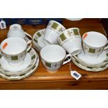 EIGHTEEN PIECES OF SPODE 'PERSIA' TEAWARES, comprising six teacups (two cracked), six saucers (one