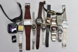 A BAG OF DIGITAL WRISTWATCHES, to include Casio, Saxon, Zeon, Philips etc.