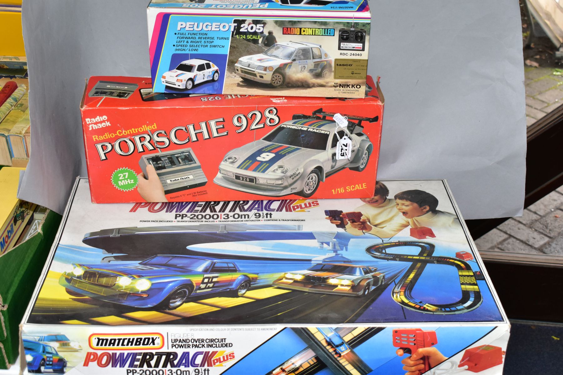 A BOXED MATCHBOX POWERTRACK PLUS ELECTRIC RACING SET, No PP-2000, contents not checked but appears