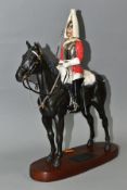 A BESWICK CONNOISSEUR MODEL 'LIFE GUARD' STYLE TWO (WITH SWORD), model no 2562, loose from plinth,