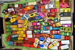 A QUANTITY OF UNBOXED AND ASSORTED PLAYWORN MATCHBOX 1-75 SERIES SUPERFAST ISSUES, with a small