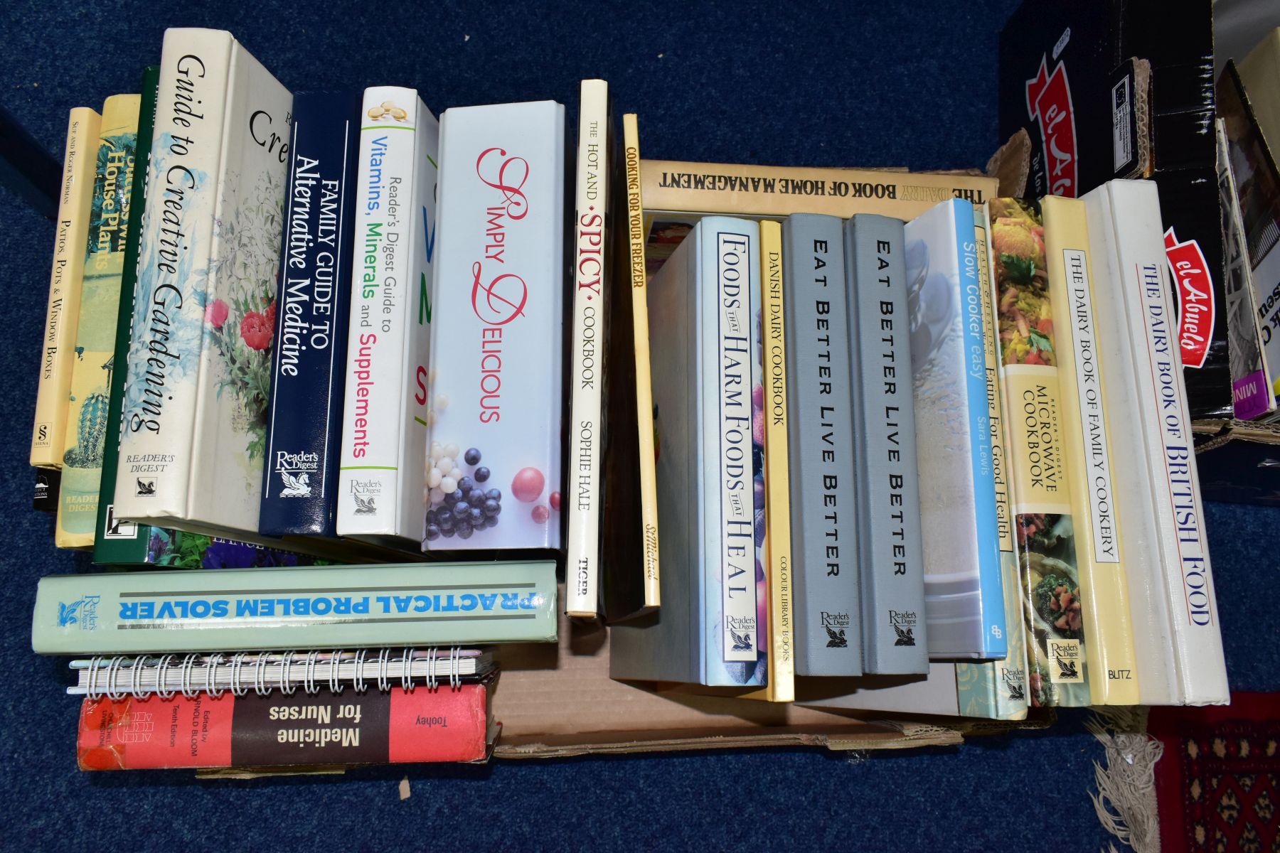 BOOKS, four boxes, approximately ninety titles, to include Nature, Sport, Cookery (including a - Bild 3 aus 5