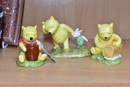 THREE ROYAL DOULTON DISNEY WINNIE THE POOH COLLECTION FIGURES, comprising 'Winnie the Pooh and the