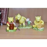 THREE ROYAL DOULTON DISNEY WINNIE THE POOH COLLECTION FIGURES, comprising 'Winnie the Pooh and the