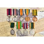 AN EXCEPTIONAL WWI DOUBLE GALLANTRY GROUP TO AN ENLISTED MAN FROM SOUTH DERBYSHIRE, this group