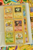 AN ASSORTMENT OF OVER THREE HUNDRED POKEMON CARDS, from the Base Set, Base Set 2, Jungle, Fossil and