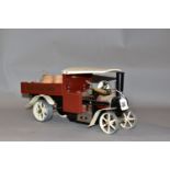 AN UNBOXED MAMOD LIVE STEAM WAGON, No.SW1, not tested, playworn condition and has been run,