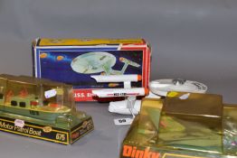 A BOXED DINKY TOYS STAR TREK U.S.S. ENTERPRISE, No.358, complete with five photon projector missiles