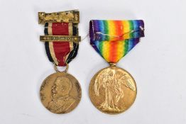 WORLD WWI OFFICERS MEDAL & ONE OTHER MEDAL, the Victory medal is named to Leiut W.A.Stratton and a