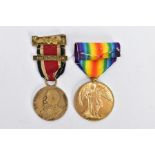 WORLD WWI OFFICERS MEDAL & ONE OTHER MEDAL, the Victory medal is named to Leiut W.A.Stratton and a