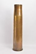 A LARGE CN-105-F 1 SHELL CASE, approximately 62cm in length, case believed to be for the 105mm