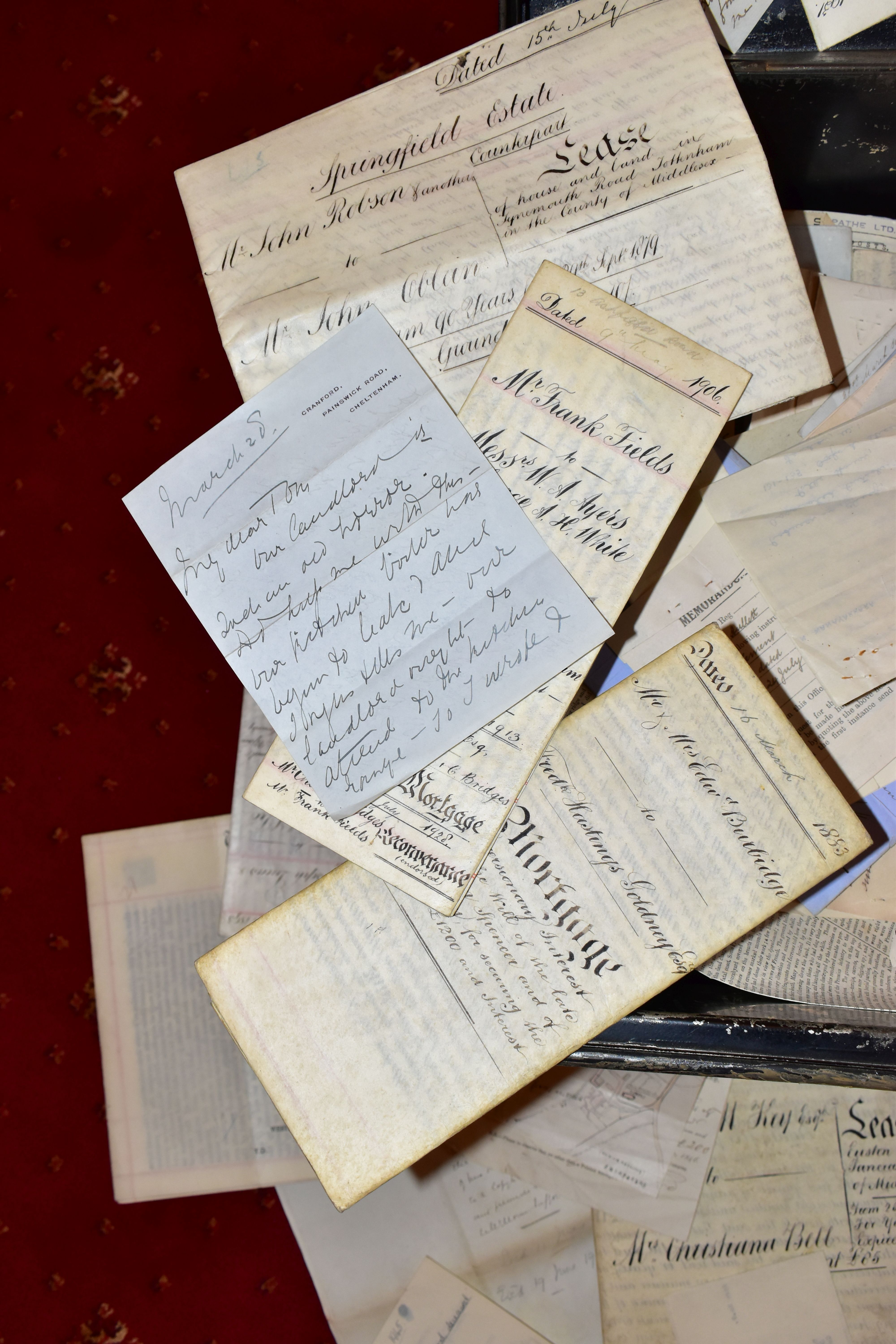 LEGAL DOCUMENTS AND CORRESPONDENCE, approximately three hundred and sixty Indentures to include - Image 3 of 7
