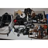 THIRTEEN TOPCON CAMERAS and fourteen lenses including Unirex, RM300, IC-2 Auto. RE2, RE200 etc (