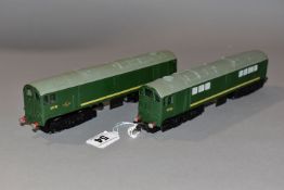 TWO UNBOXED HORNBY DUBLO CLASS 28 CO-BO LOCOMOTIVES, both No.D5702, B.R. green livery (2233), one