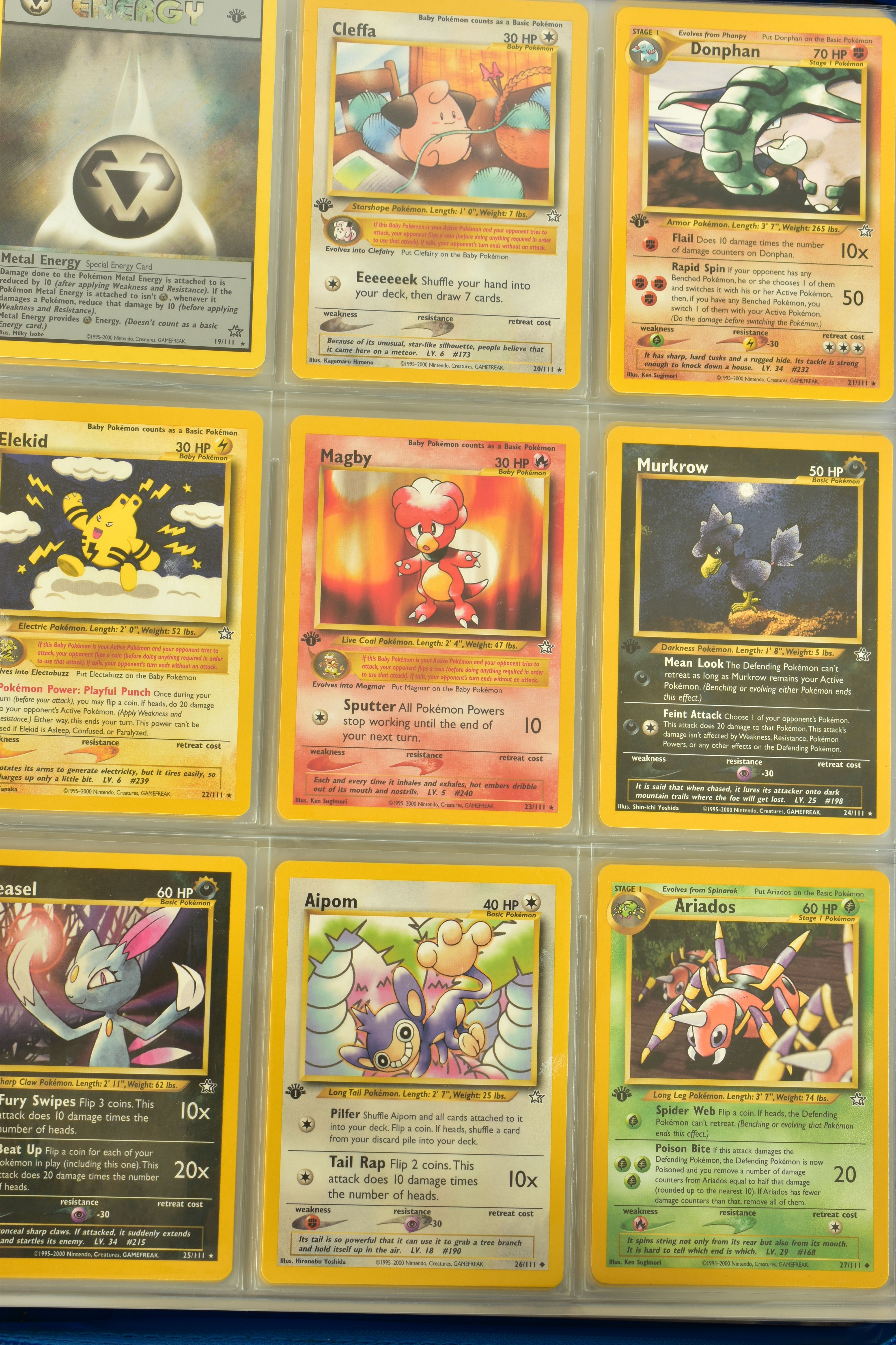 THE COMPLETE POKEMON CARD NEO GENESIS AND NEO DISCOVERY SETS, containing many first edition cards. - Image 7 of 32