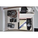 FOUR YASHICA CAMERA comprising of a Atoron Sub Miniature, a Minitec Super, a 44a TLR and an A TLR