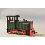 AN UNBOXED ACCUCRAFT TRAINS BAGULEY DREWRY 0-6-0 DIESEL SHUNTER LOCOMOTIVE, No.092, black livery