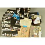 WORLDWIDE STAMP COLLECTION IN TWO ALBUMS LOOSE IN PACKETS, Note GB 1990s mint sets
