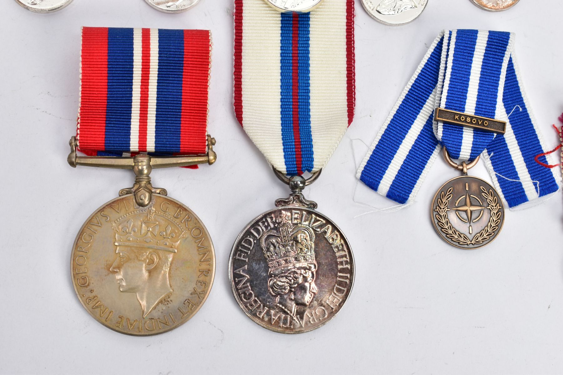 A NUMBER OF MEDALS, ten miniatures and a WWII War medal and a QEII Jubilee medal, 1977 - Image 4 of 6