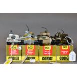 FOUR BOXED CORGI TOYS TANKS, PzKpfw Tiger Mk.I, No.900, Centurion Mk.III, No.901, M60A1 Medium Tank,