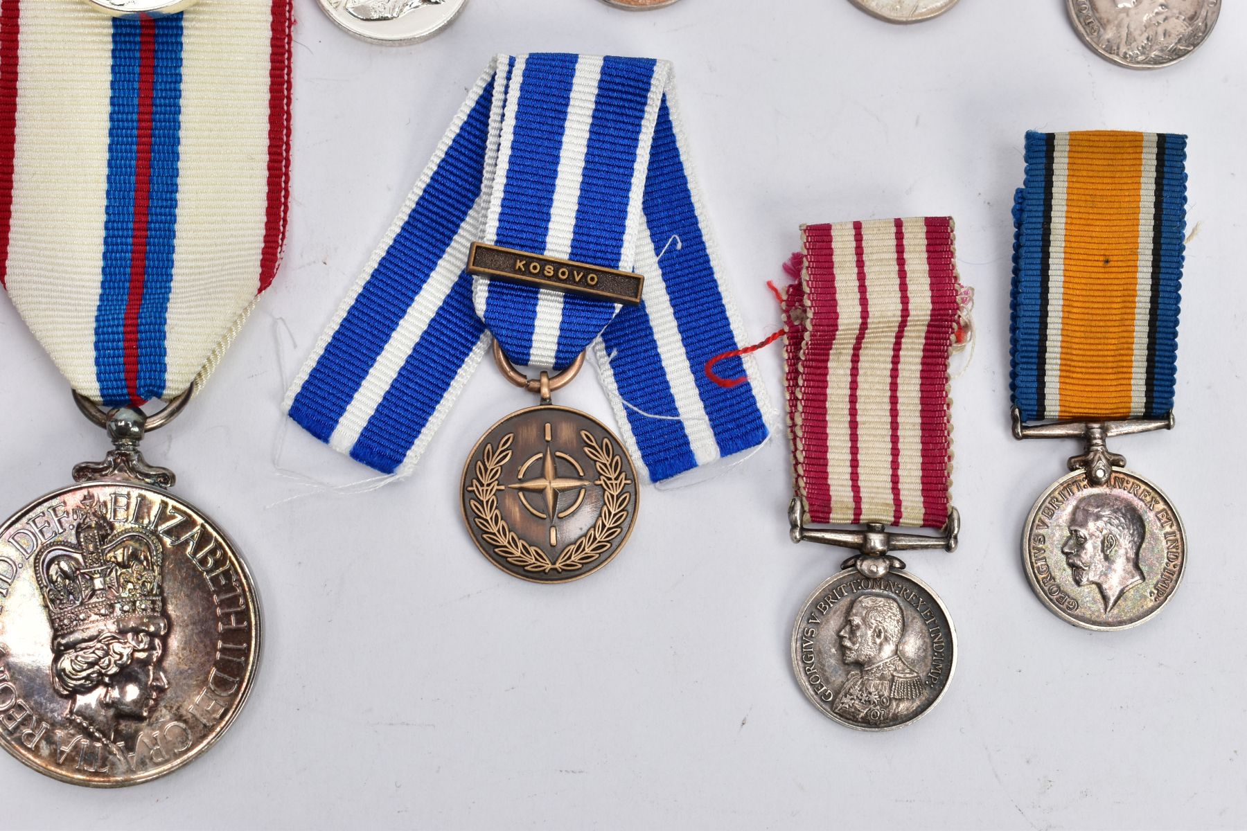 A NUMBER OF MEDALS, ten miniatures and a WWII War medal and a QEII Jubilee medal, 1977 - Image 5 of 6