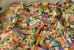 A COLLECTION OF MARVEL AND DC COMICS, over 150 comics to include Captain Britain (Vol.1 No's. 1,