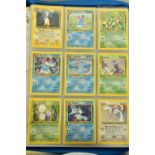 THE COMPLETE POKEMON CARD NEO GENESIS AND NEO DISCOVERY SETS, containing many first edition cards.