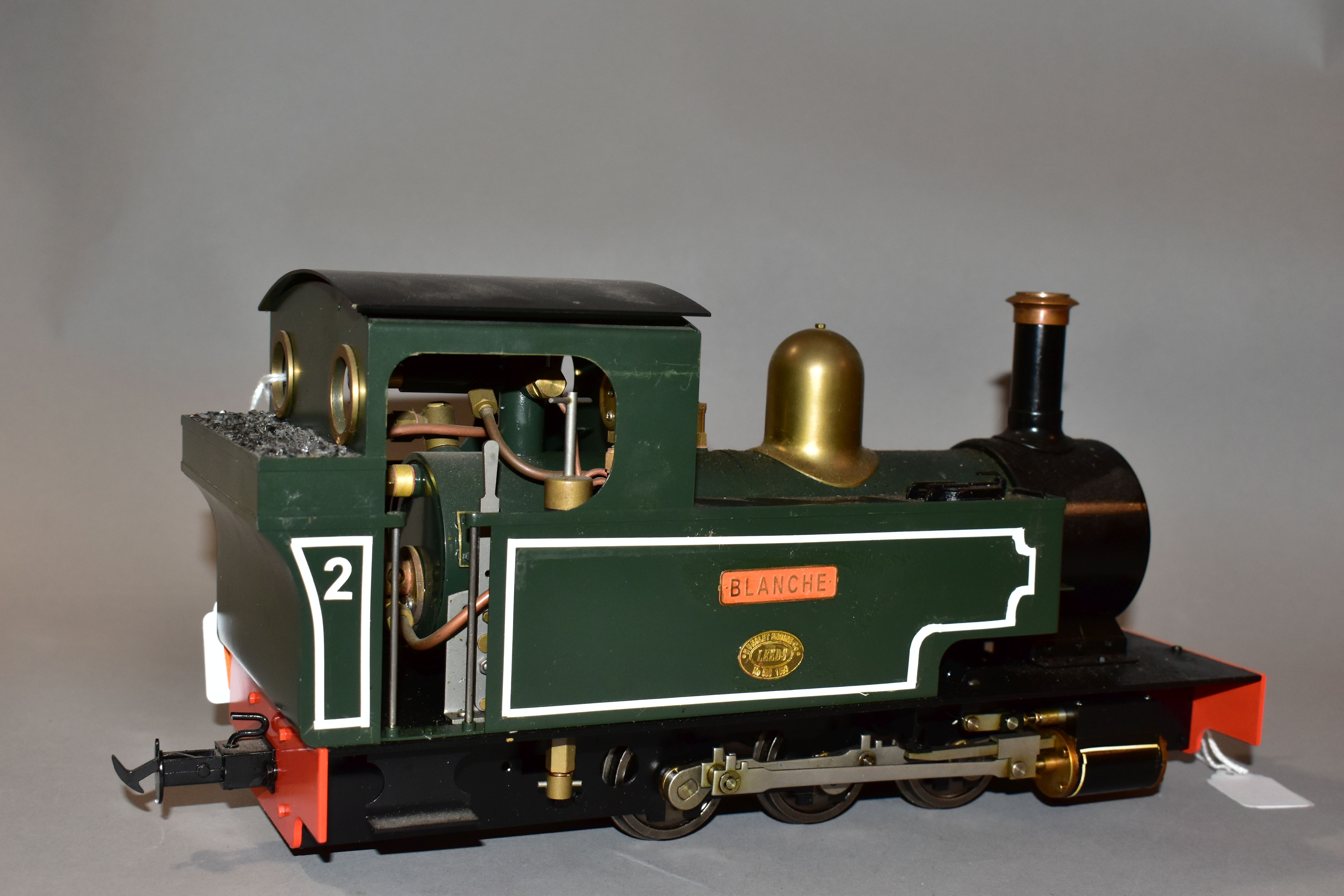 AN UNBOXED ACCUCRAFT TRAINS BY BMMC HUNSLET 0-6-0 SIDE TANK LIVE STEAM LOCOMOTIVE, 'Blanche' No.2 - Image 4 of 5