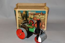 A BOXED MAMOD LIVE STEAM ROLLER, No.SR1, not tested, playworn condition and has been run, appears
