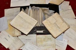INDENTURES, approximately one hundred Legal Documents on parchment/vellum dating from 1709 - 1839 to