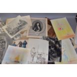 DRAWINGS AND PRINTS, a large Folio containing a number of drawings and sketches by local Tamworth