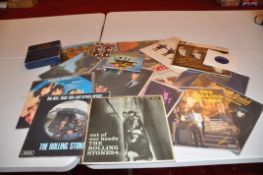THE BEATLES AND THE STONES; Six LPs and a 7in single by The Rolling Stones, including a 1st pressing