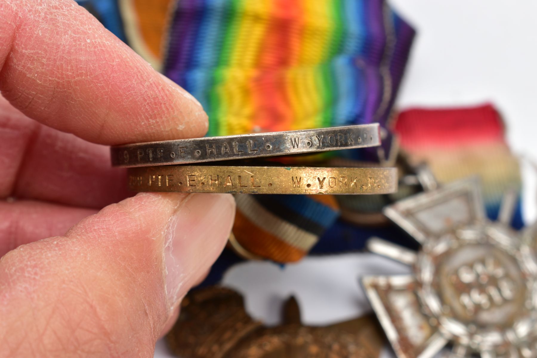 A WWI GROUP OF MEDALS WITH ONE OTHER MEDAL, to include a trio 1914-15 Star, War & Victory medal - Image 4 of 4