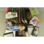 LARGE COLLECTION OF STAMPS IN A BOX COMPRISING WORLDWIDE COLLECTION IN FOUR SPRINGBACK ALBUMS,