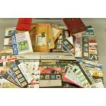 COLLECTION OF STAMPS IN PLASTIC TUB WITH APPROXIMATELY ONE HUNDRED AND EIGHTY GB PRESENTATION