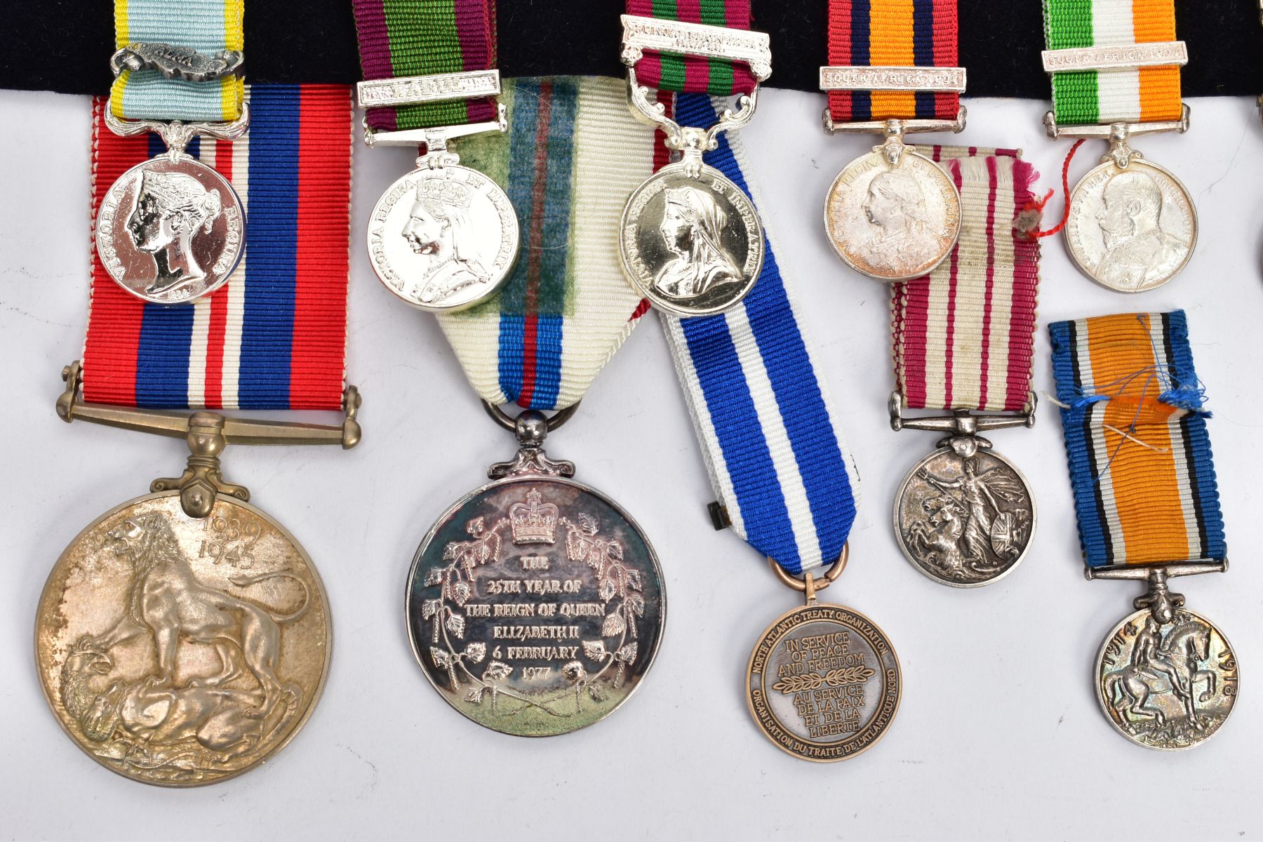 A NUMBER OF MEDALS, ten miniatures and a WWII War medal and a QEII Jubilee medal, 1977 - Image 6 of 6