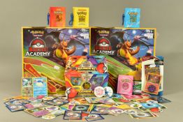AN ASSORTMENT OF POKEMON CARDS, SETS AND MEMORABILIA including two sealed Pokemon Trading Card